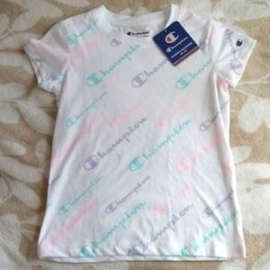 Champion white tee